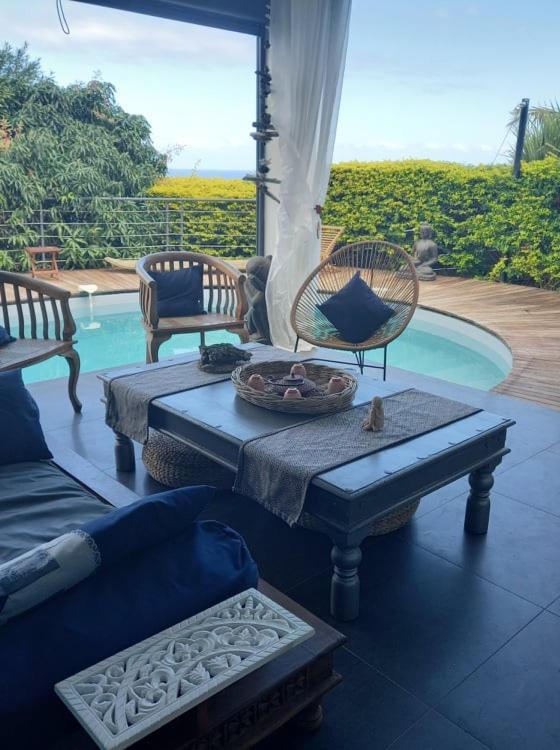 Suite Indigo Jacuzzi Prive Piscine Vue Mer Acces Cuisine Laverie サン・ピエール エクステリア 写真