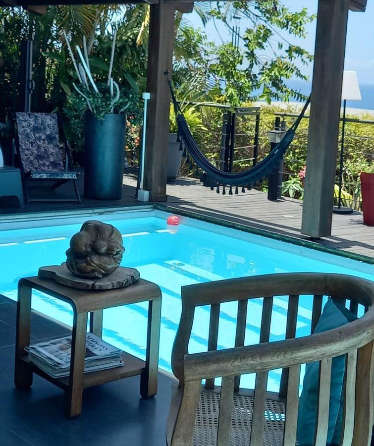 Suite Indigo Jacuzzi Prive Piscine Vue Mer Acces Cuisine Laverie サン・ピエール エクステリア 写真